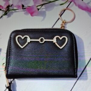 Black Heart Keychain Wallet By No Boundaries New With Tags